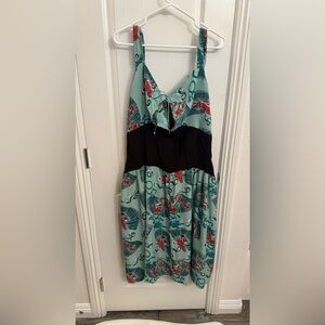 Trashy Diva Teal and Black Dress